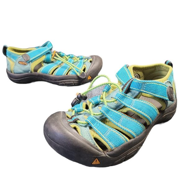 Keen Newport H2 Waterproof Hiking Sandals Blue/ Green Youth Size 3 - 1006545 - Picture 2 of 9